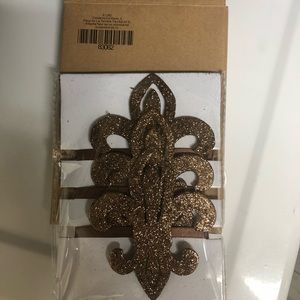 Gold Canyon Fleur de Lis twinkle tie